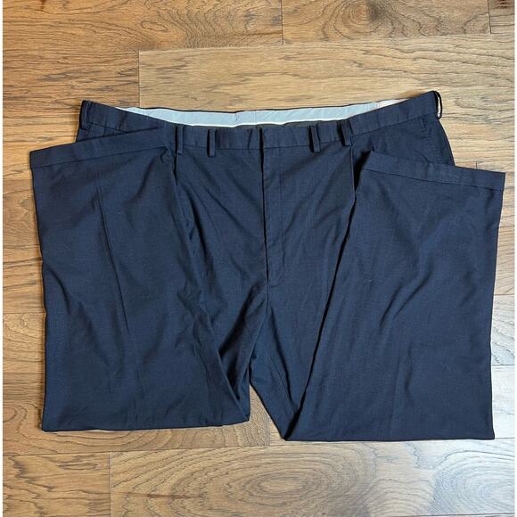 JM Haggar Men's Dress Pants, Pleated Front, Cropped Length, Classic Style - Picture 3 of 5